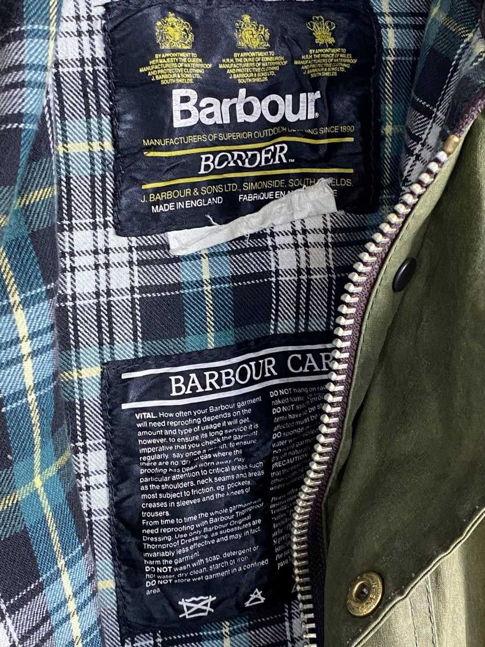 Barbour × Vintage × Waxed Vintage 90s Barbour Bed… - image 12