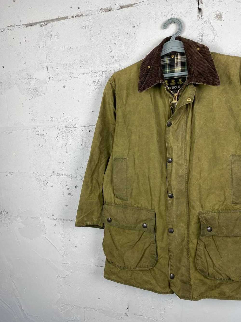 Barbour × Vintage × Waxed Vintage 90s Barbour Bed… - image 2