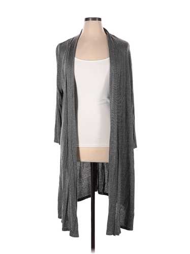 Catherines Women Gray Cardigan 1X Plus