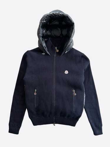 Moncler Moncler Navy Maglione Hooded Zip Up Cardi… - image 1