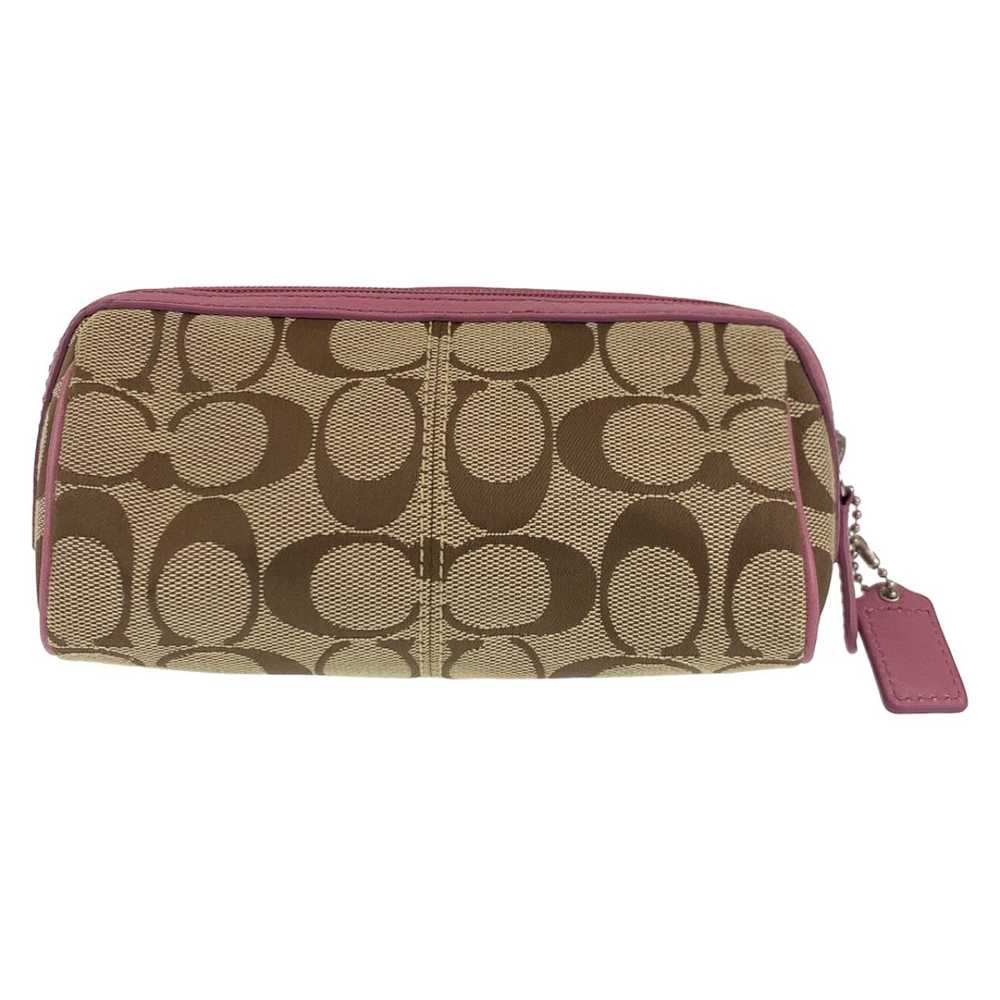 Coach Coach Coach Signature Canvas/Leather Pouch … - image 2