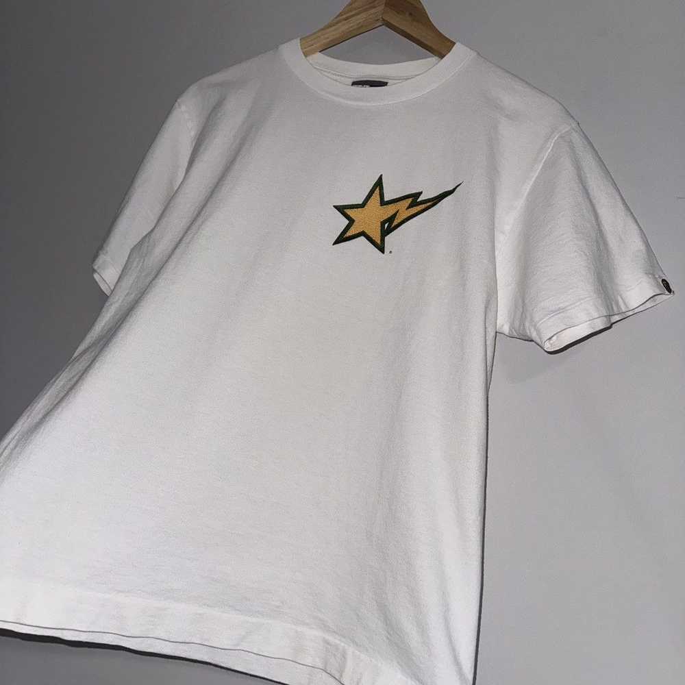 Bape OG Bapesta Star Spellout Logo Tee - image 4