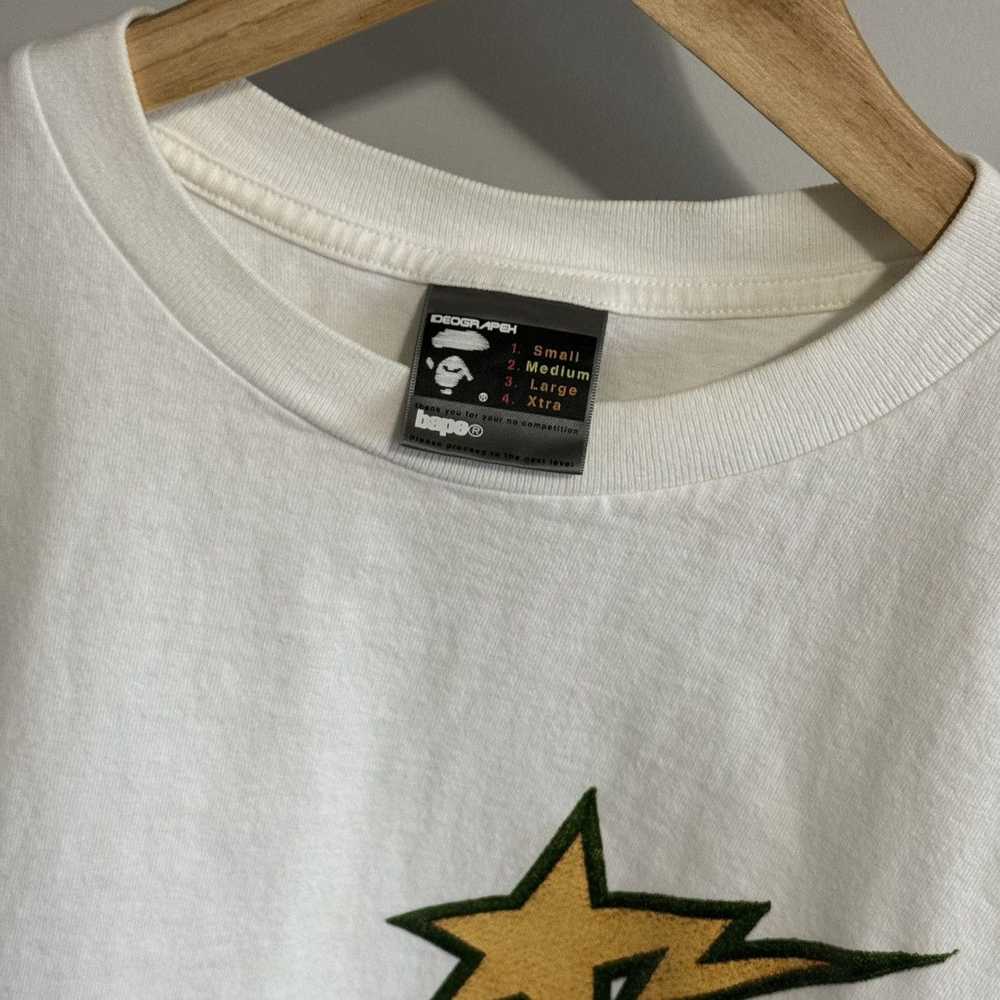 Bape OG Bapesta Star Spellout Logo Tee - image 9