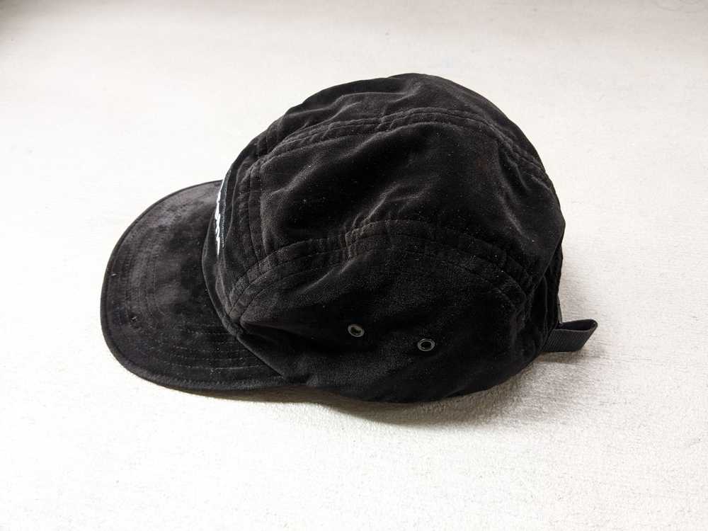 Supreme Supreme Velvet Camp Cap Black Hat 5 Panel… - image 6