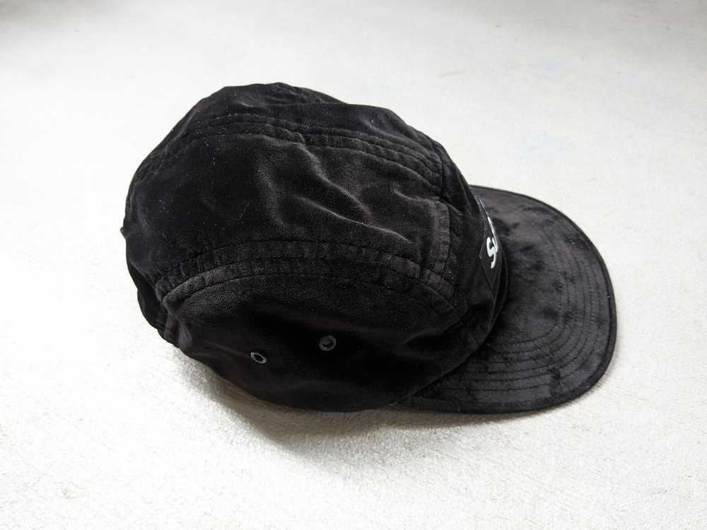 Supreme Supreme Velvet Camp Cap Black Hat 5 Panel… - image 7