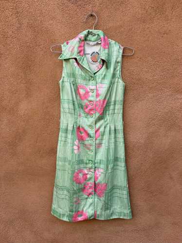 1960's Green Leslie Fay Dress - as is