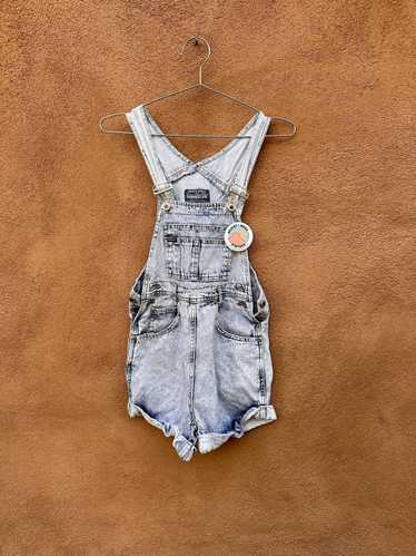 Squeeze 1990's Acid Washed Denim Shortalls - Short