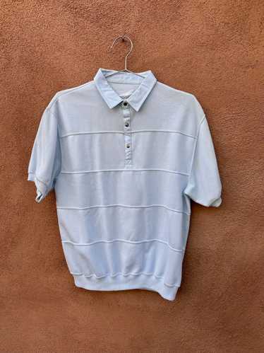 Baby Blue 80's Snap Polo - Dad Shirt