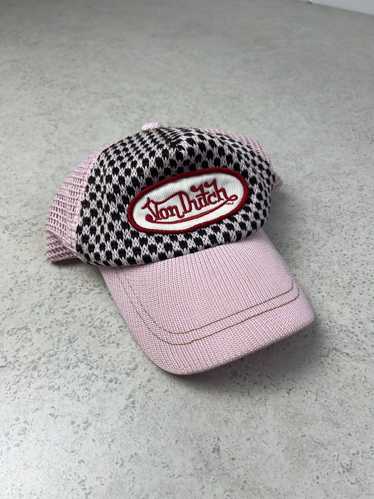 Von Dutch Von Dutch Pink Checkered Trucker Hat