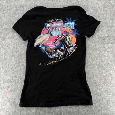 Vintage Key West Womens Blacm Short Sleeve Run 20… - image 1