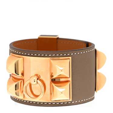 HERMES Swift Collier de Chien CDC Bracelet Etoupe - image 1