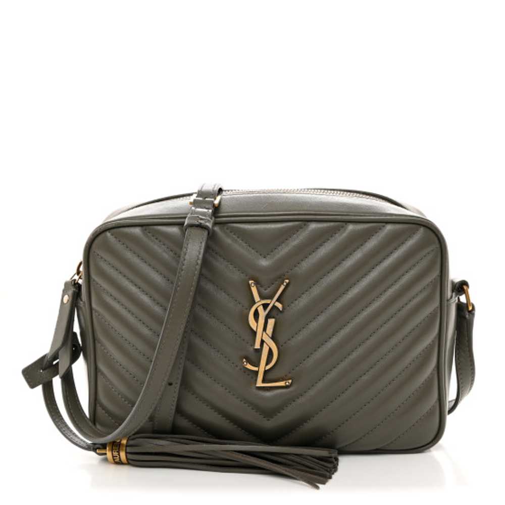 SAINT LAURENT Calfskin Matelasse Monogram Lou Cam… - image 1