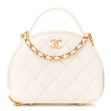 CHANEL Lambskin Quilted Small Chic Riviera Top Ha… - image 1