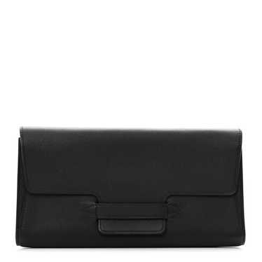 HERMES Evergrain Spiraket Travel Wallet Black