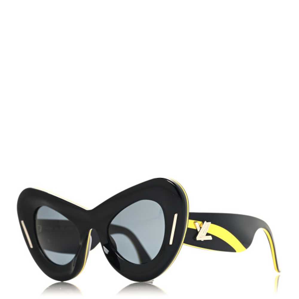 LOUIS VUITTON Acetate Cat Eye LV Sunglasses Z0835… - image 1