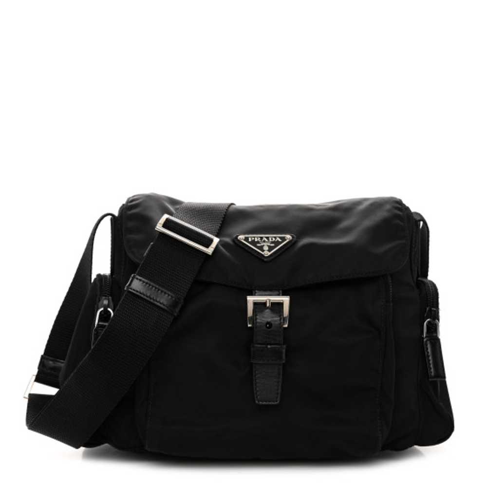 PRADA Nylon Vela Messenger Black - image 1