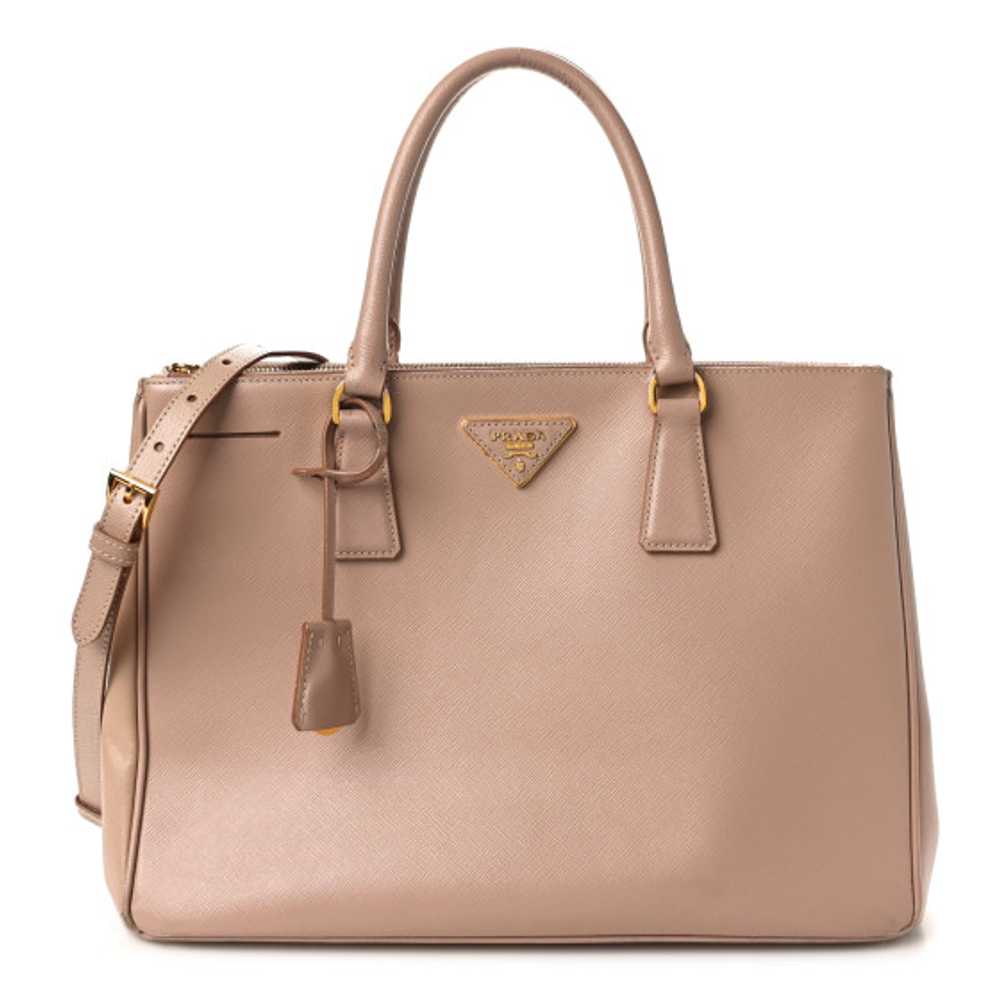 PRADA Saffiano Medium Galleria Double Zip Tote Ca… - image 1