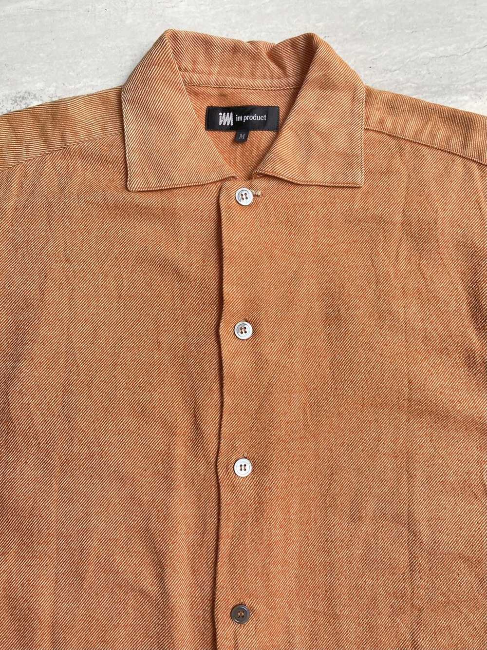 Issey Miyake IM PRODUCT Orange Shirt - image 10