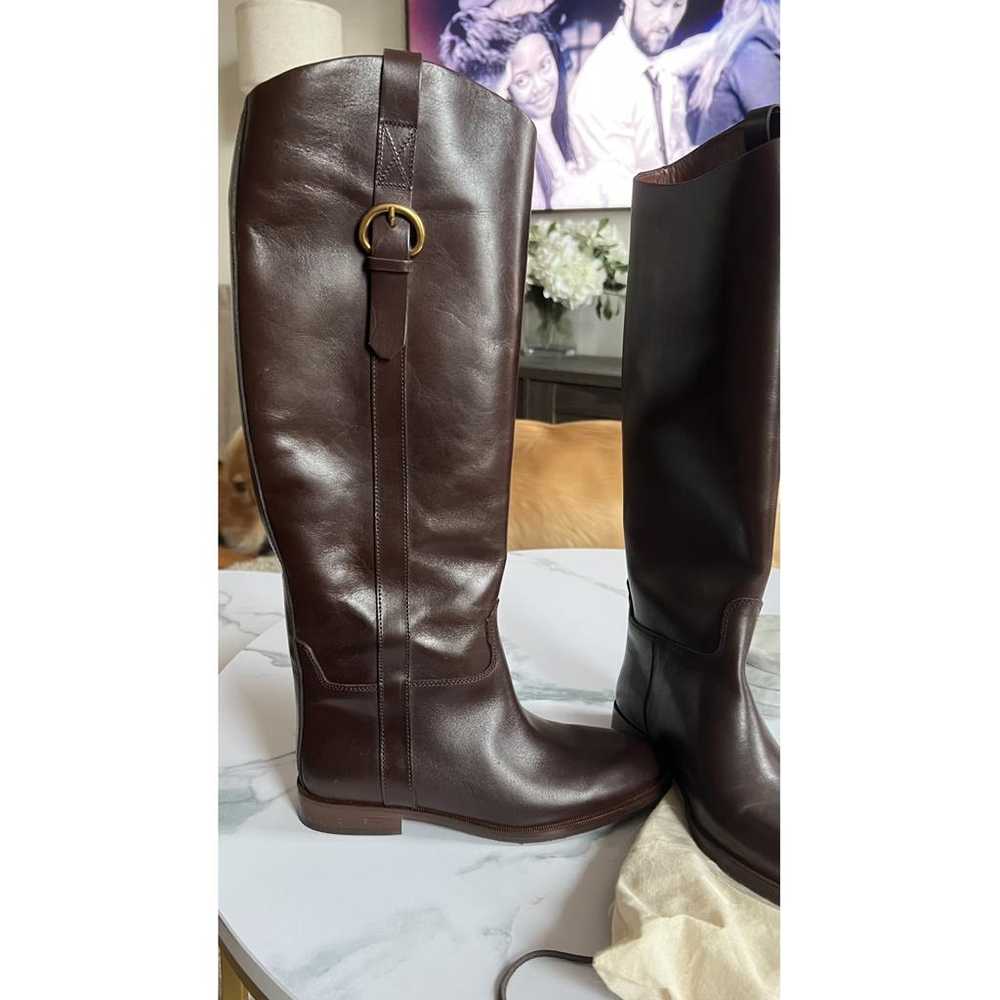 Massimo Dutti Leather riding boots - image 2