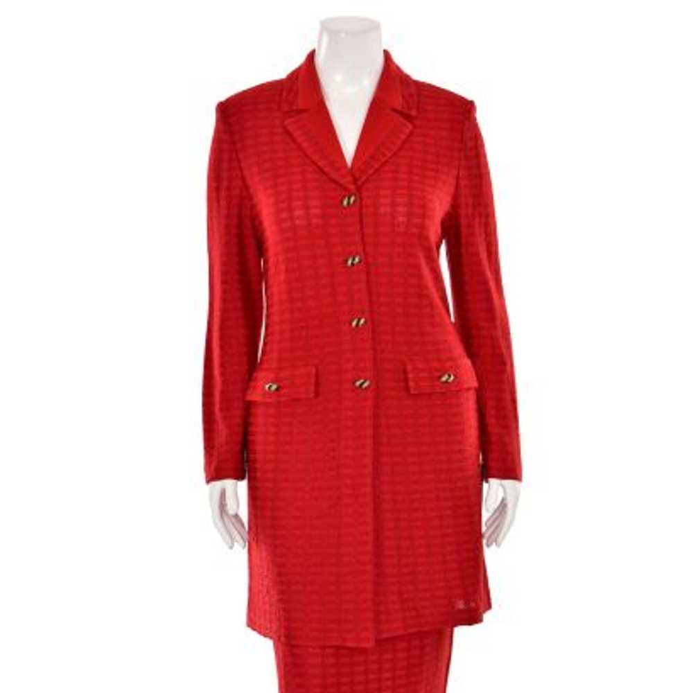 St. John Collection 2Pc Long Jacket & Skirt Set i… - image 3