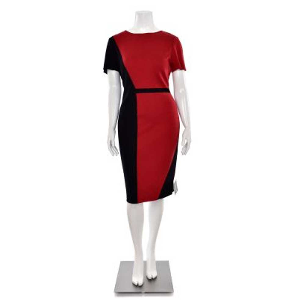 St. John Knits Milano Knit Sheath Dress in Caviar… - image 2