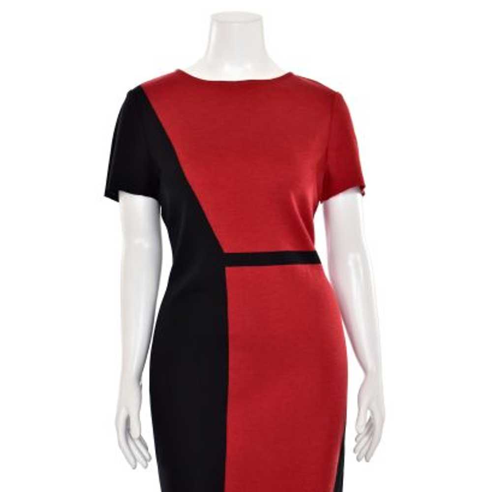 St. John Knits Milano Knit Sheath Dress in Caviar… - image 3