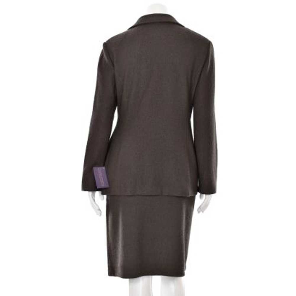 St. John Knits 2Pc Jacket & Skirt Suit in Mocha B… - image 7