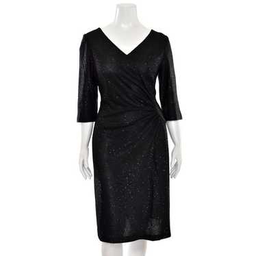 St. John Knits Sequin Surplice Style Sheath Dress… - image 1