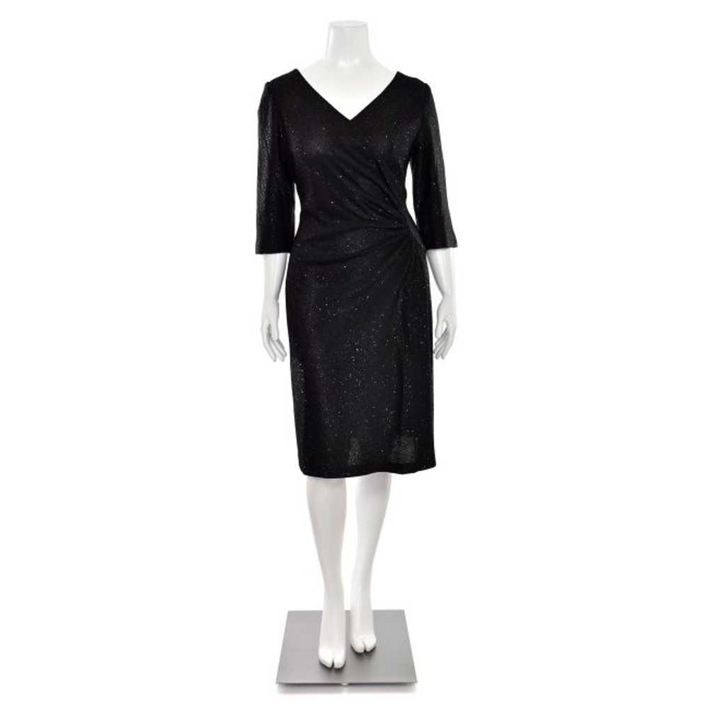 St. John Knits Sequin Surplice Style Sheath Dress… - image 2