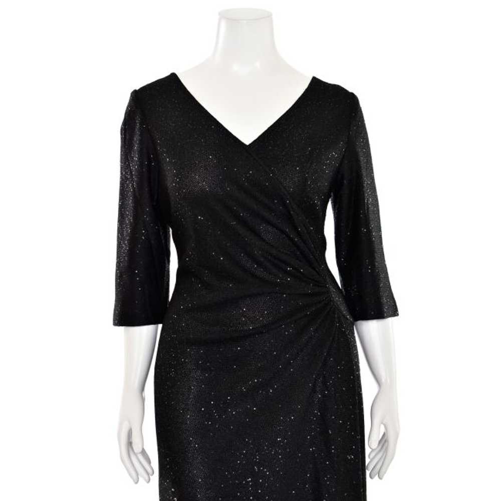 St. John Knits Sequin Surplice Style Sheath Dress… - image 4