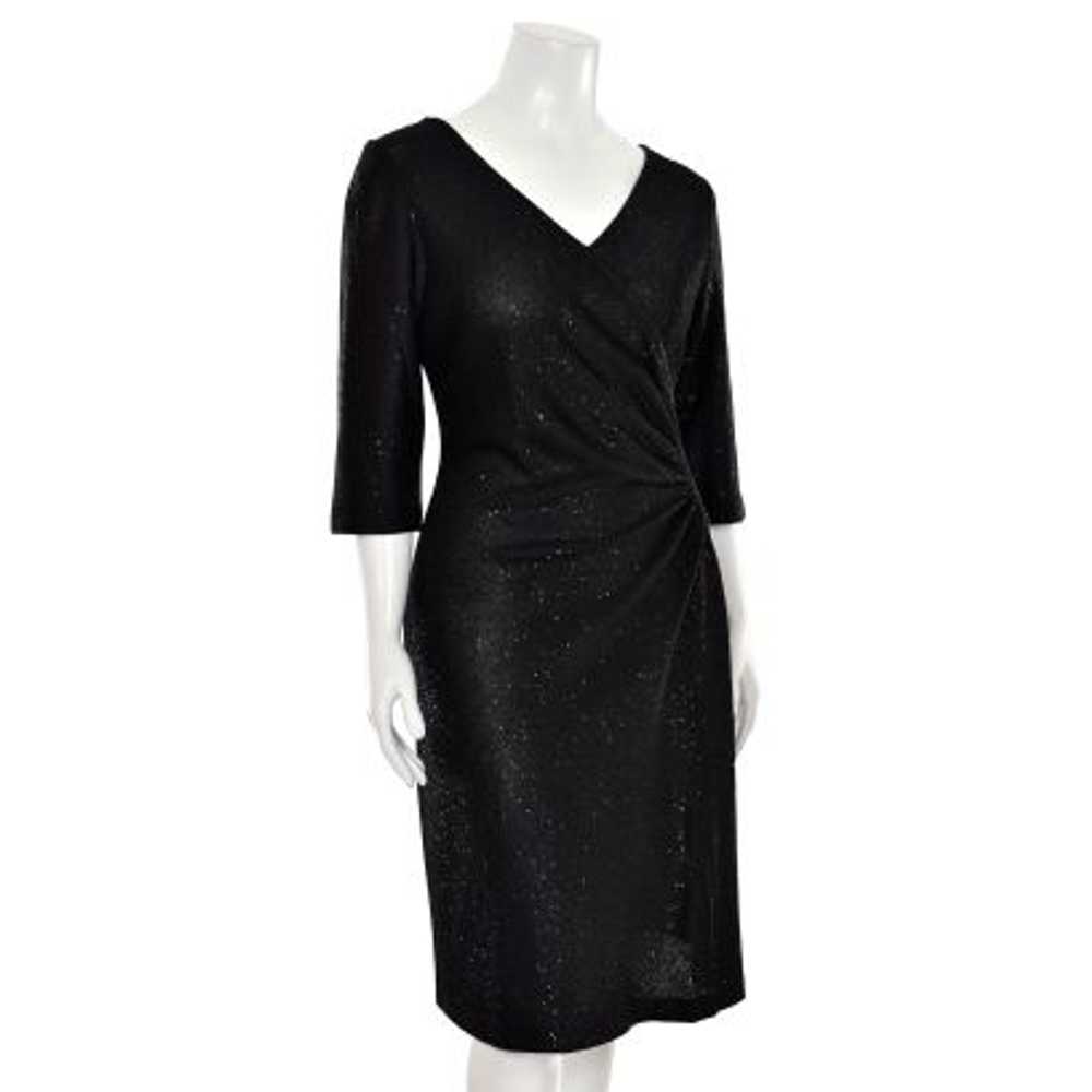 St. John Knits Sequin Surplice Style Sheath Dress… - image 6