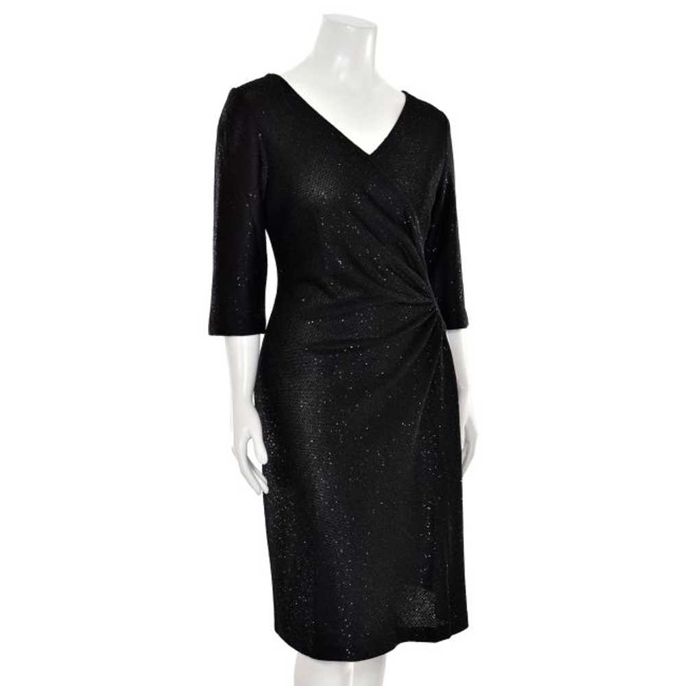 St. John Knits Sequin Surplice Style Sheath Dress… - image 6