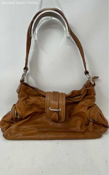 Vera Pelle Womens Brown Genuine Leather Handbag