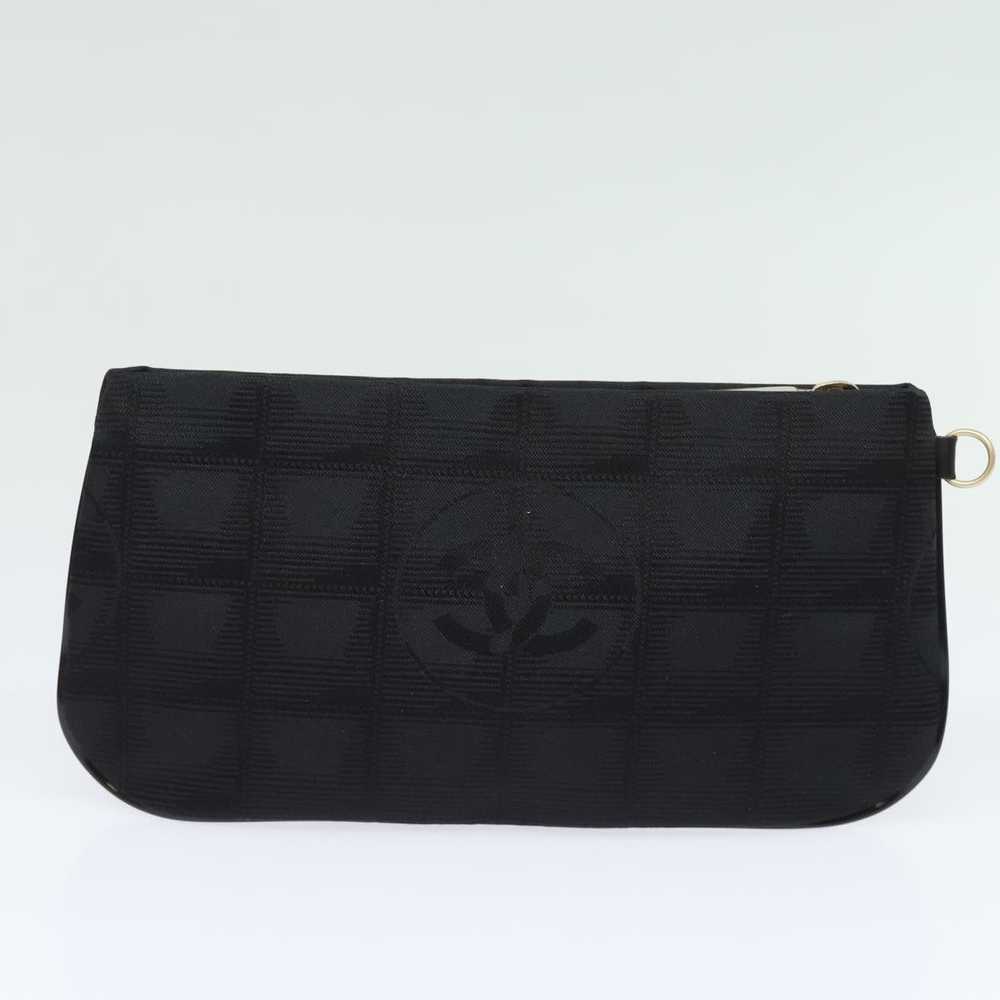 Chanel CHANEL New Travel Line Pouch Nylon Black C… - image 2