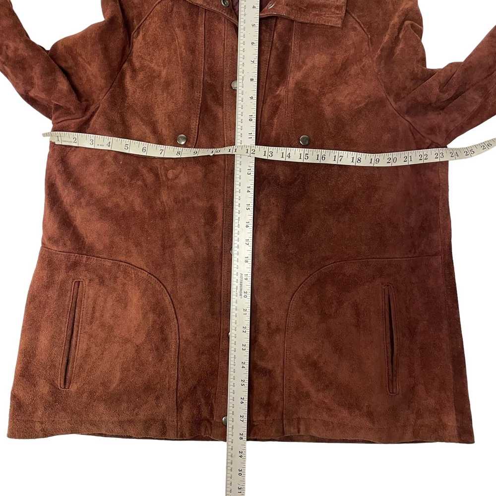 Unkwn 70’s Lane Bryant RUST Brown Suede Winter He… - image 8