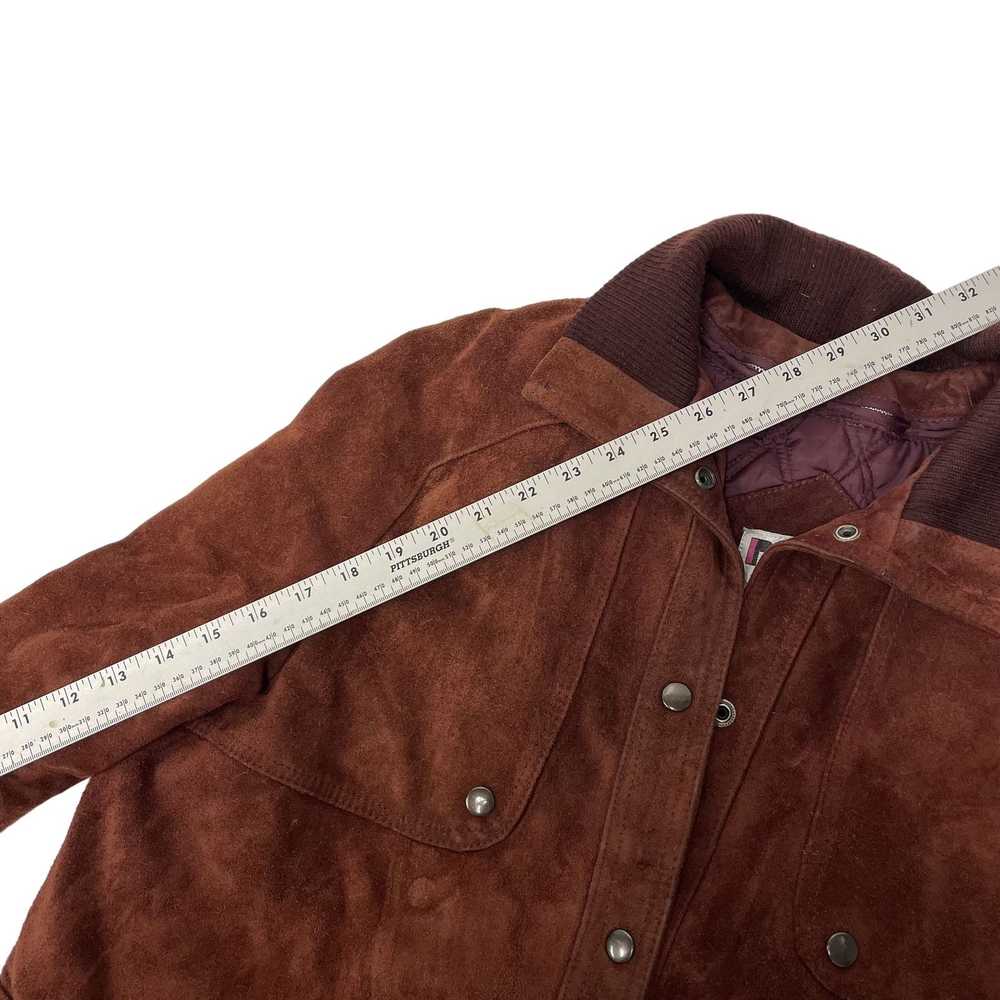 Unkwn 70’s Lane Bryant RUST Brown Suede Winter He… - image 9