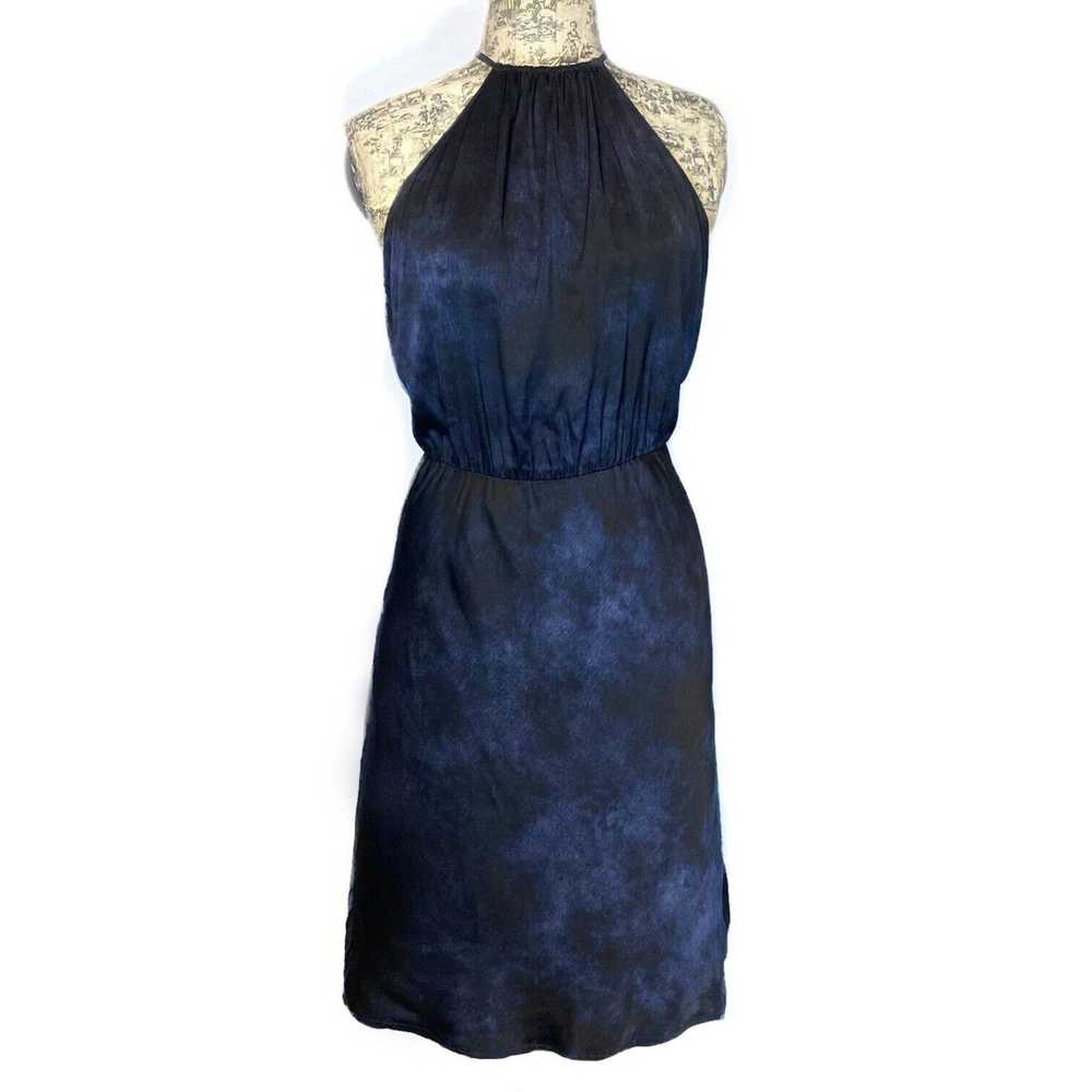 Nili Lotan NILI LOTAN Silk Halter Dress T-Back Bl… - image 2