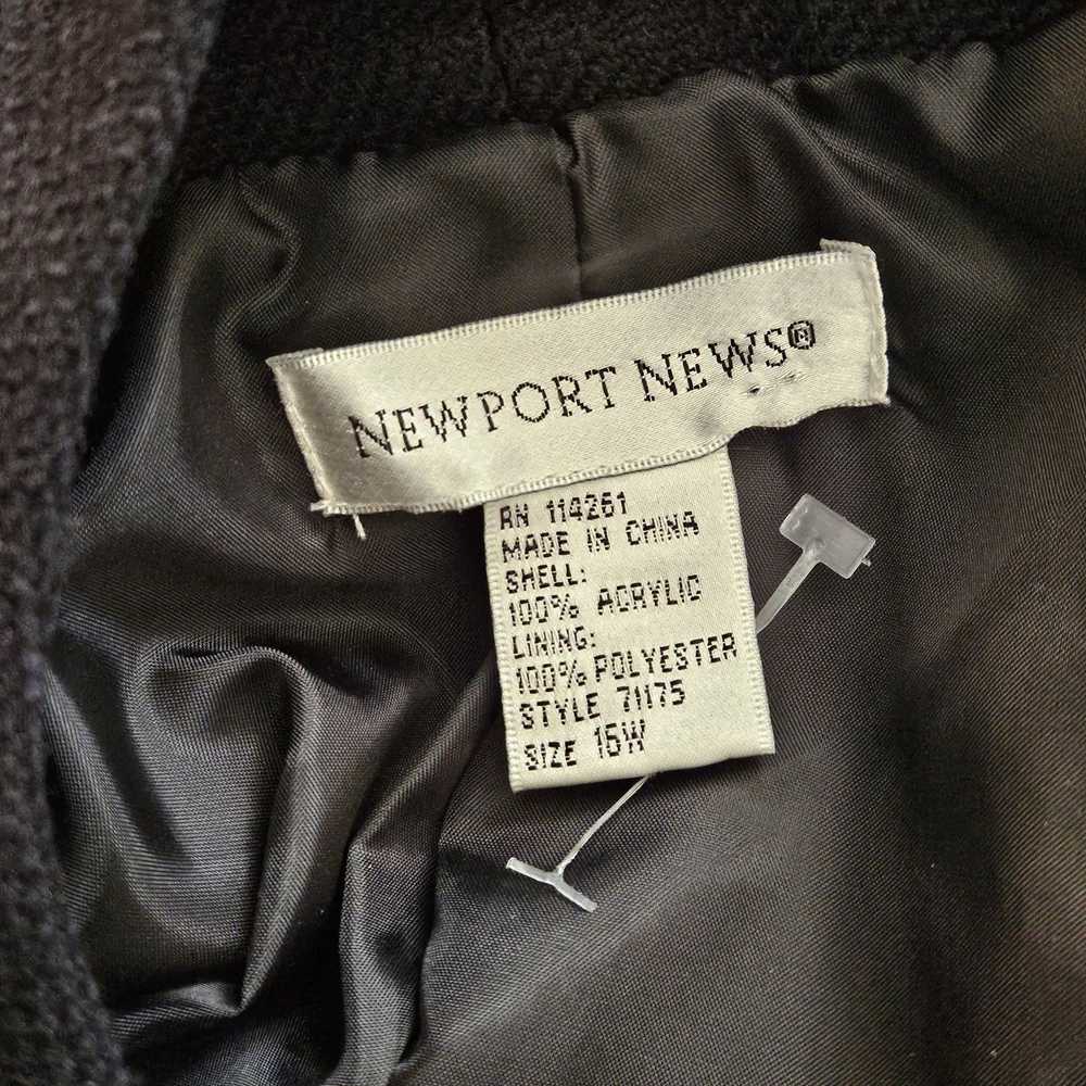 Newport Black Blazer Jacket Size 16W - image 4