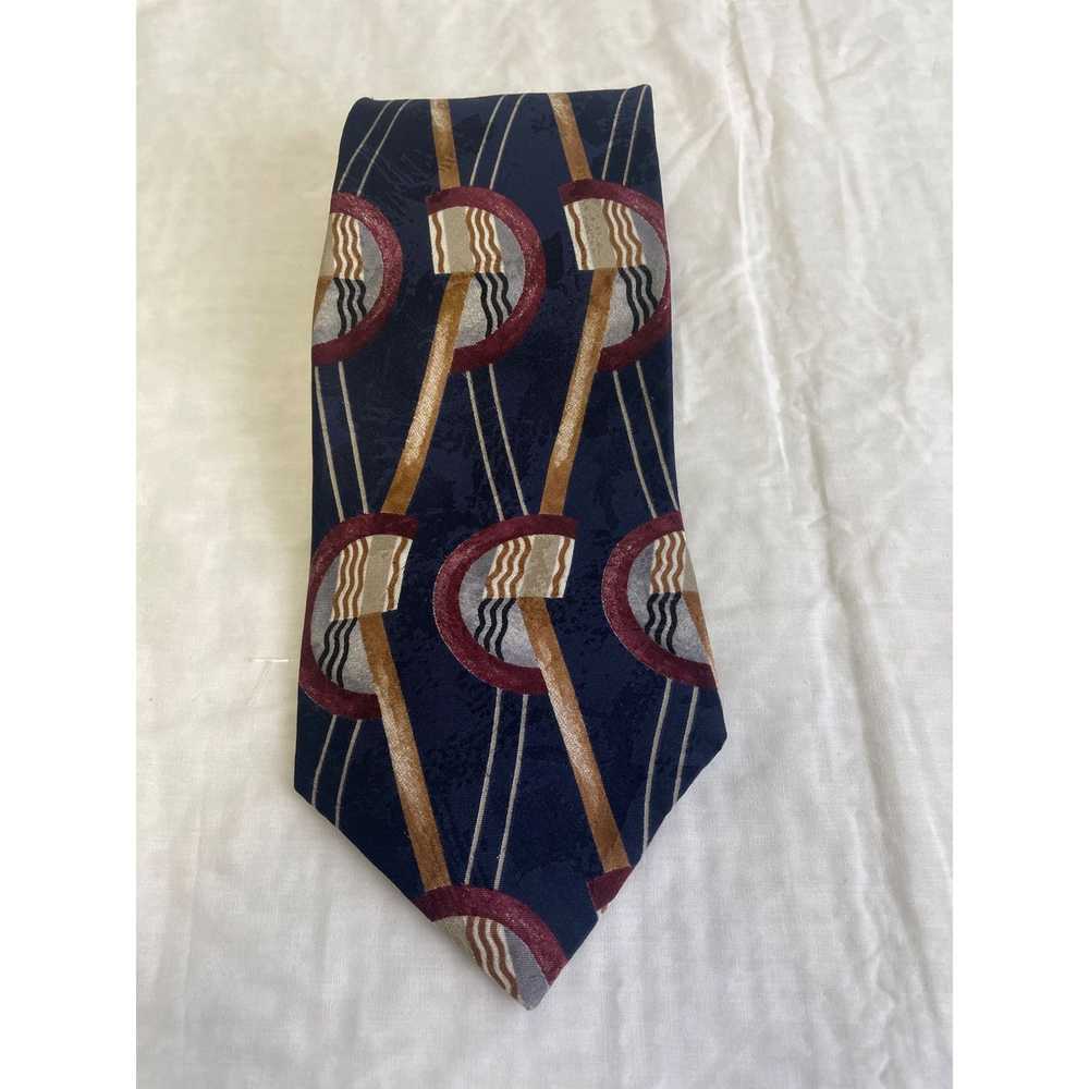 Other JT Beckett Men's Blue Multicolor Silk Tie 5… - image 1