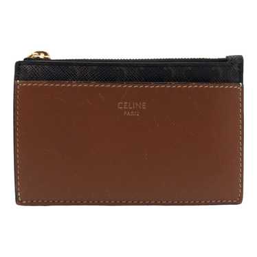 Celine Celine Celine Triomphe Canvas Coin Case Ca… - image 1