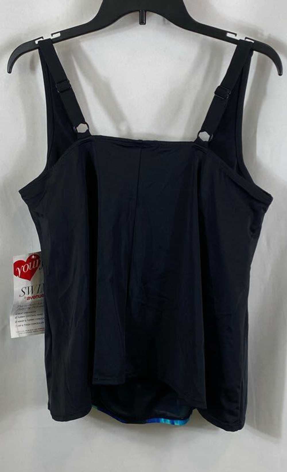 NWT Avenue Womens Black Blue Sleeveless Wide Stra… - image 2