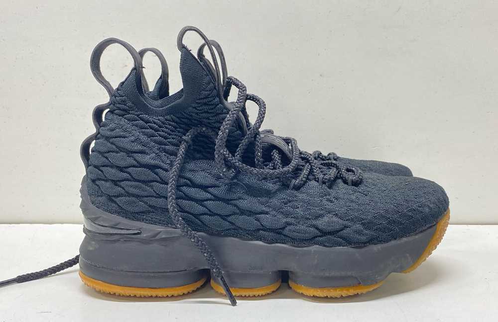 Nike LeBron 15 Sneakers Black Gum 5 Youth 6.5 Wom… - image 1