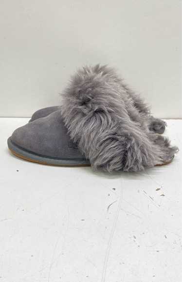 UGG Scruff Sis Fluffy Slippers Grey 6