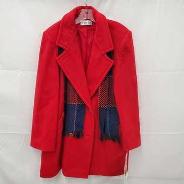 NWT VTG 80's Herman Kay WM's Boston Collar Red Wo… - image 1