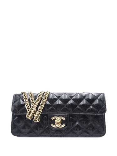 CHANEL Pre-Owned 2008-2009 Quilted Patent Glitter 