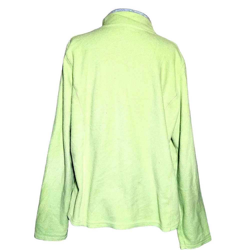 St. Johns Bay Bright Green Fleece Quarter Zip Siz… - image 2