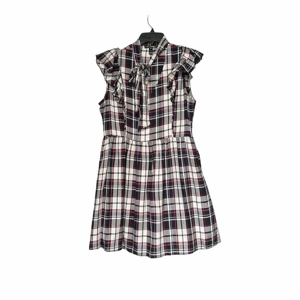 Other 👗M Womens academia Dress AQUA Plaid Mini R… - image 2