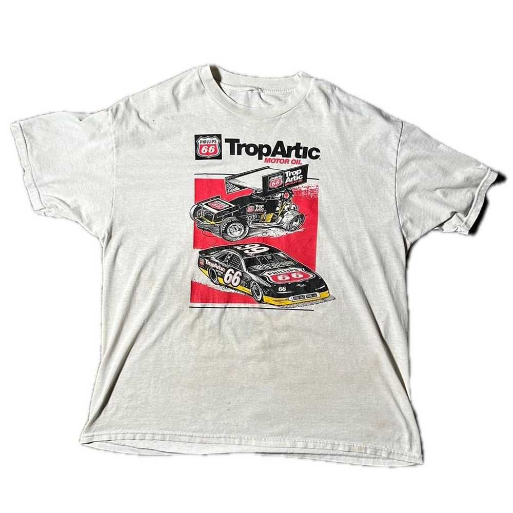 Jerzees 90s car track tee shirt - image 1