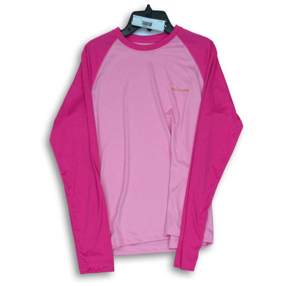 Women's Columbia Pink Pullover T-Shirt Size M - image 1