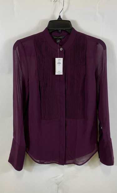 NWT Banana Republic Womens Plum Long Sleeve Pleate